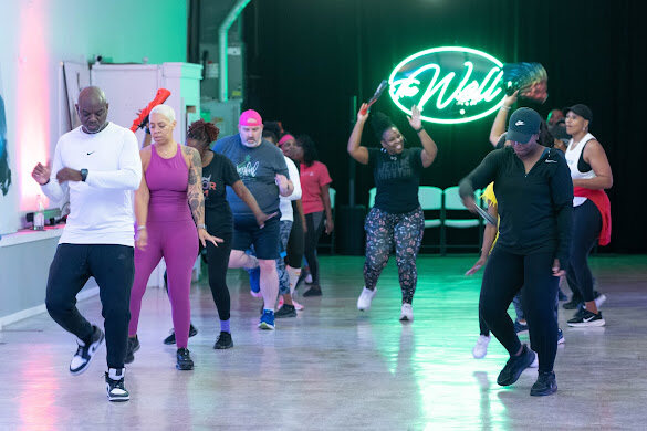 The Well line dancing class in motion